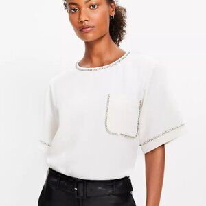 Rhinestone oversized tee